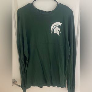 Michigan State Spartans Long Sleeve Spirit Shirt
